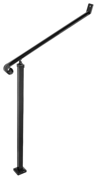 Handrails for Outdoor Steps Wrought Iron Step Railings, Fit 2-3 Steps