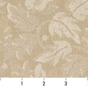Beige Leaf Floral Heavy Duty Crypton Fabric By The Yard