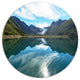 Svartisen Glacier In Norway, Landscape Round Wall Art, 11"