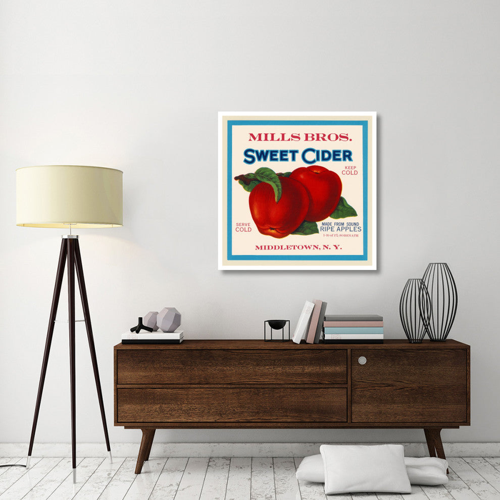 "Mills Bros. Sweet Cider" Digital Paper Print by Retrolabel, 38"x38"