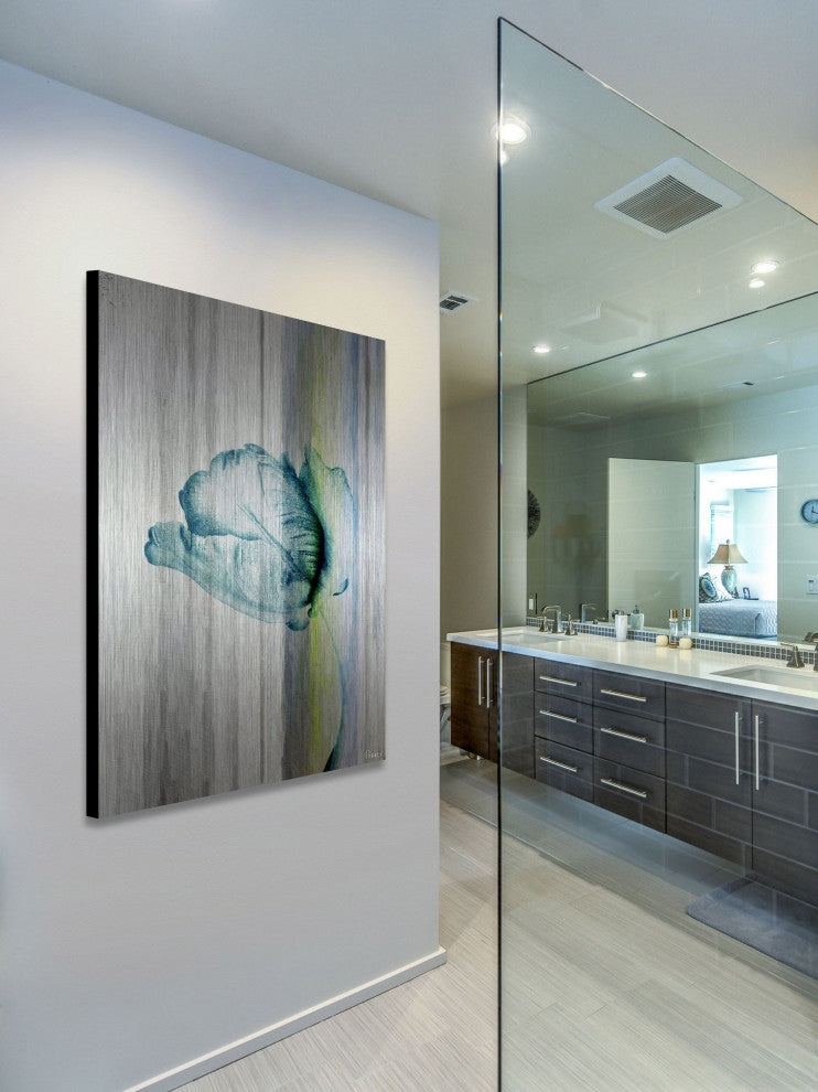 "Water Flower" UV Ink Print on Brushed  Aluminum, 40"x60"