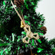 24k Gold Plated Hanging Christmas Tree Triangle Spinner Ornament