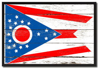 Ohio State Flag Canvas Print, 28"x37"