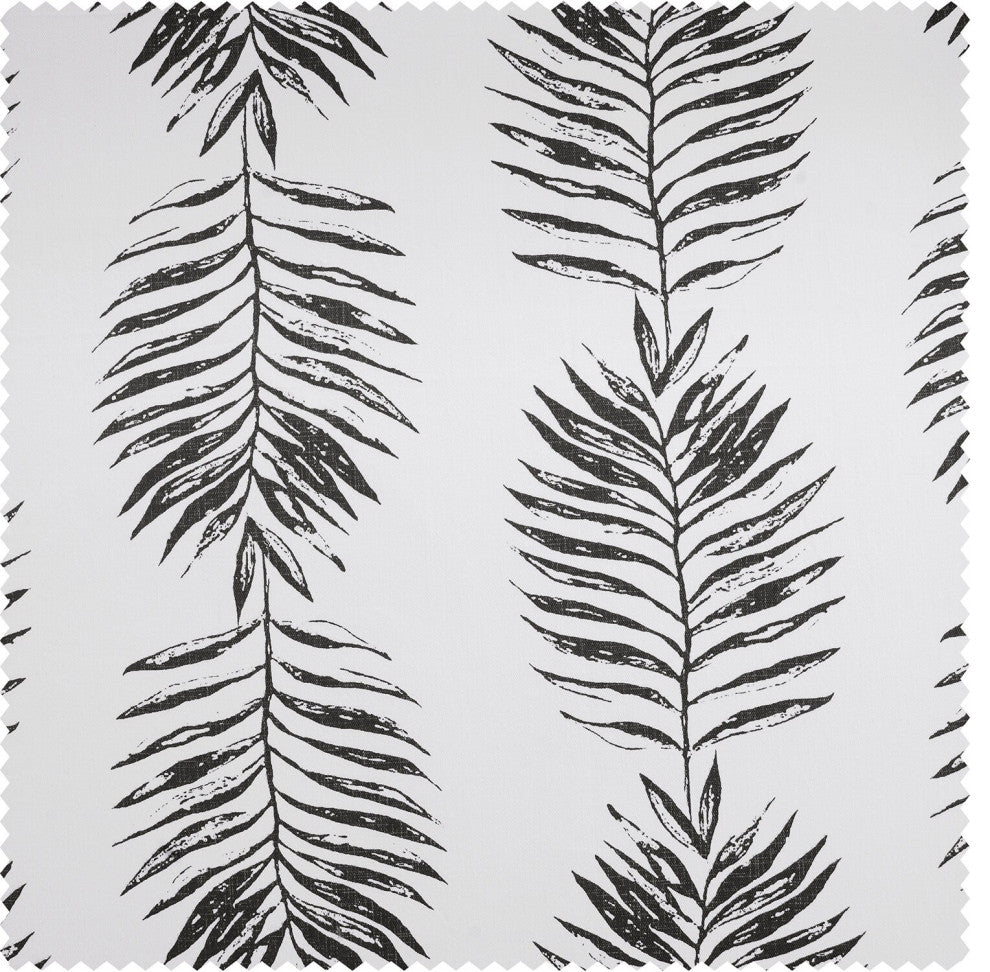 Sago Black Ink Printed Cotton Fabric Sample, 4Wx4L