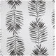 Sago Black Ink Printed Cotton Fabric Sample, 4Wx4L