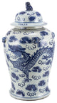Village Dragon Temple Jar Lion Handle