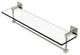 Montero 22" Glass Vanity Shelf with Integrated Towel Bar, Polished Nickel