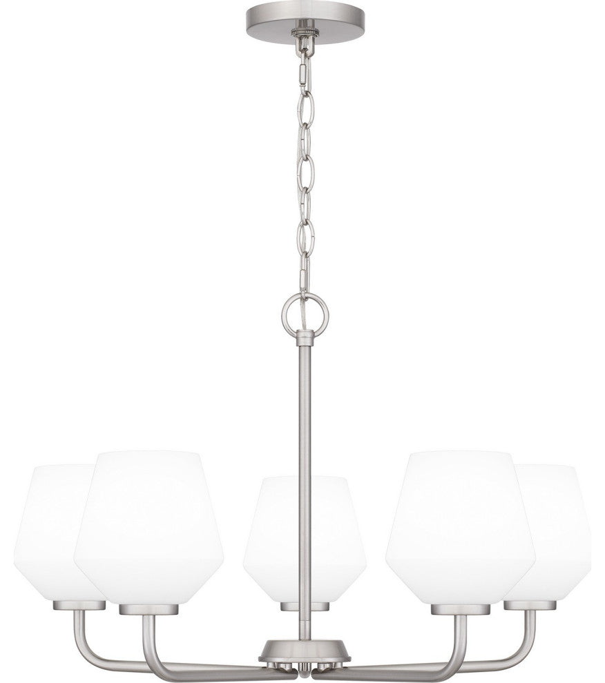 Nielson 5-Light Chandelier, Brushed Nickel