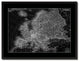 Europe Vintage Monochrome Map Canvas, 28"x37"