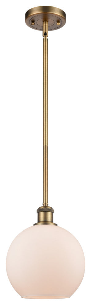 Innovations Lighting 516-1S-BB-G121-8-LED Athens 1 Light 8" Mini Pendant