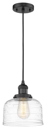 Innovations Bell 1-Light Large Mini Pendant 201C-BK-G713, Matte Black