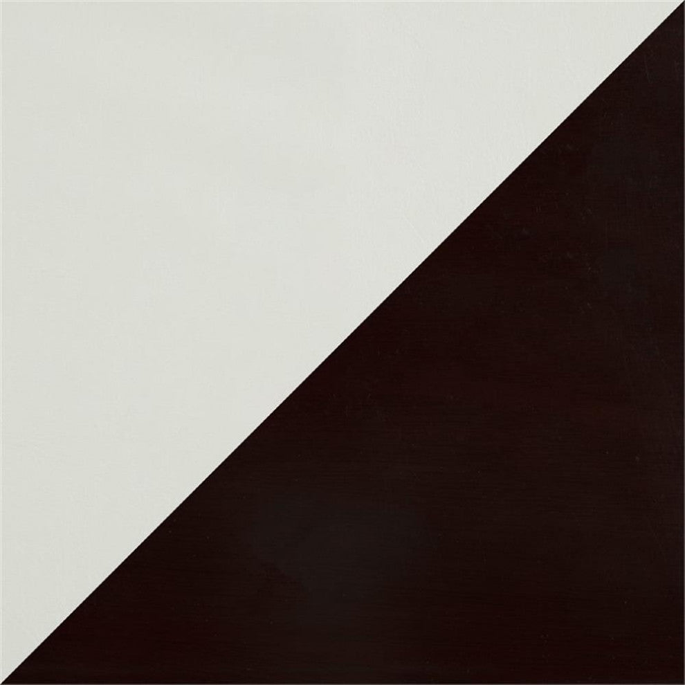 Lexicon Wood and Faux Leather Dining Room Side Chair in Espresso (Set of 2)