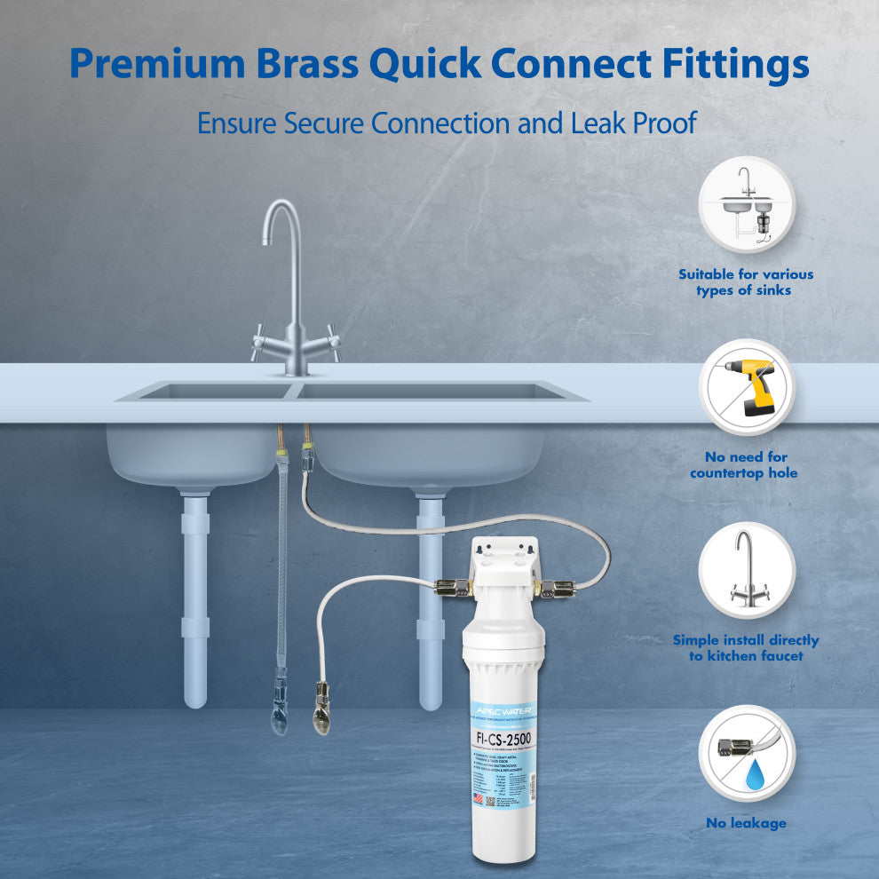 APEC Premium Quality High Capacity Under-Counter Water Filtration System