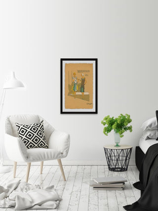 "Chatty Kathies" Framed Painting Print, 30"x45"