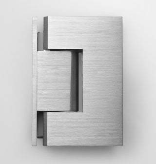 78"x59" Frameless Hinged Shower Door, Wall Hinge Door Style, Brushed Nickel