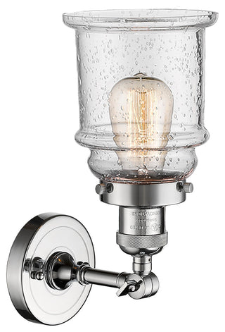 Canton 1-Light Sconce, Seedy Glass, Polished Chrome