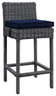 Canvas Navy Summon Outdoor Patio Sunbrella Bar Stool