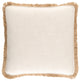 Surya Ellery Throw Pillows, Beige, Tan, 22" x 22", Pillow Cover Only