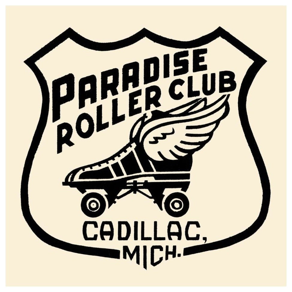 "Paradise Roller Club" Digital Paper Print by Retrorollers, 32"x32"