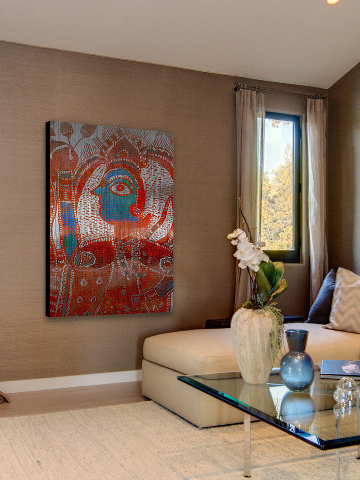 "Watching You" UV Ink Print on Brushed  Aluminum, 24"x36"