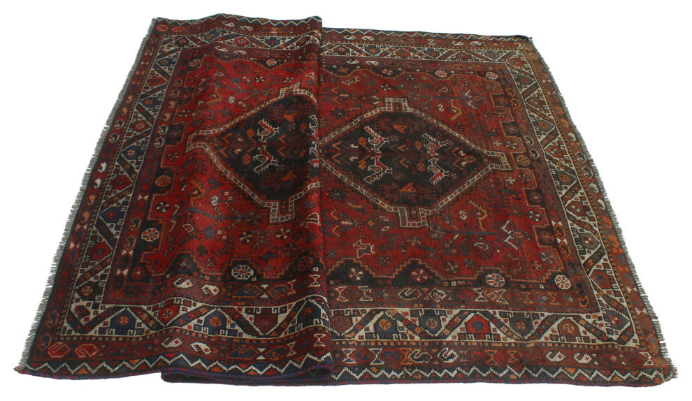 Semi-Antique Mumtoza Red Rug