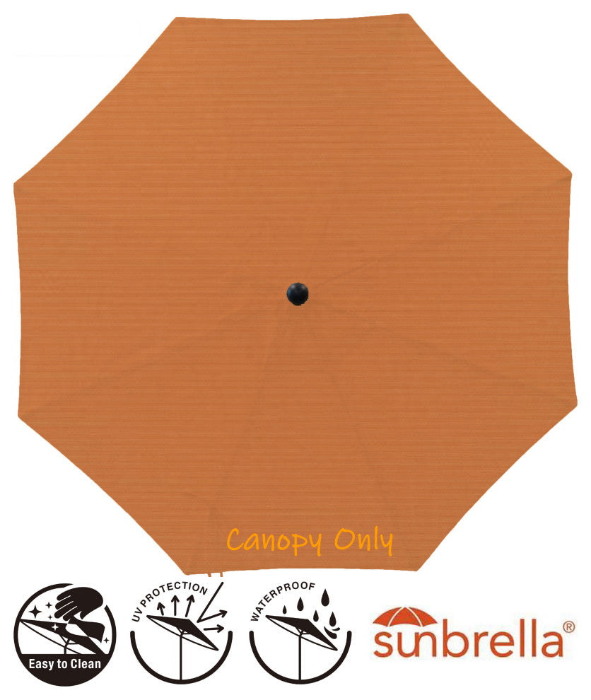 9'' Round Universal Sunbrella Replacement Canopy, Tuscan