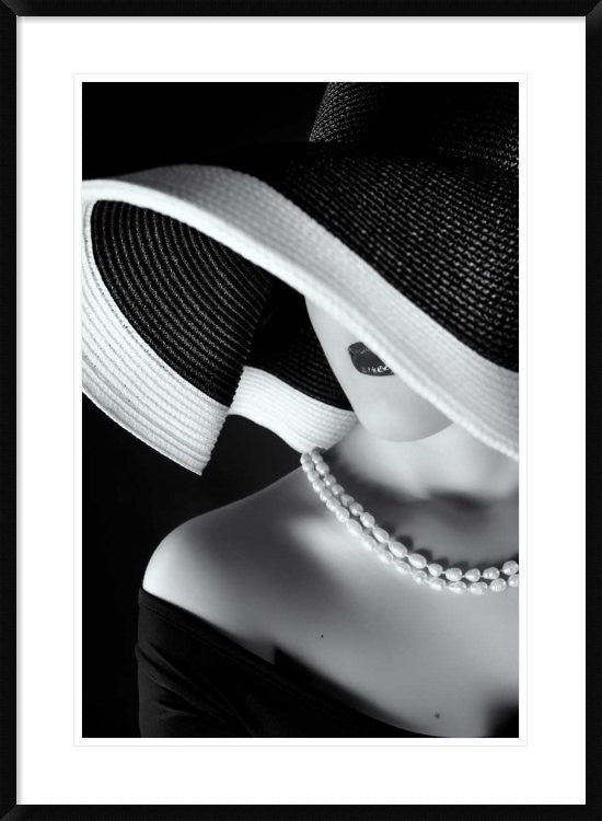 "La Femme Au Chapeau" Framed Digital Print by Ruslan Bolgov (Axe), 28"x38"