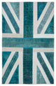 Rug N Carpet - Hand-knotted Oriental 6' 3'' x 9' 11'' Flag Patchwork Rug