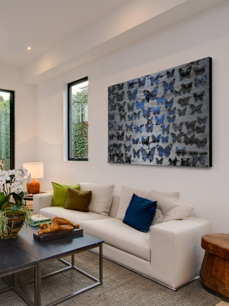 "Flutter Byes UV Ink" Print on Brushed  Aluminum, 36"x24"