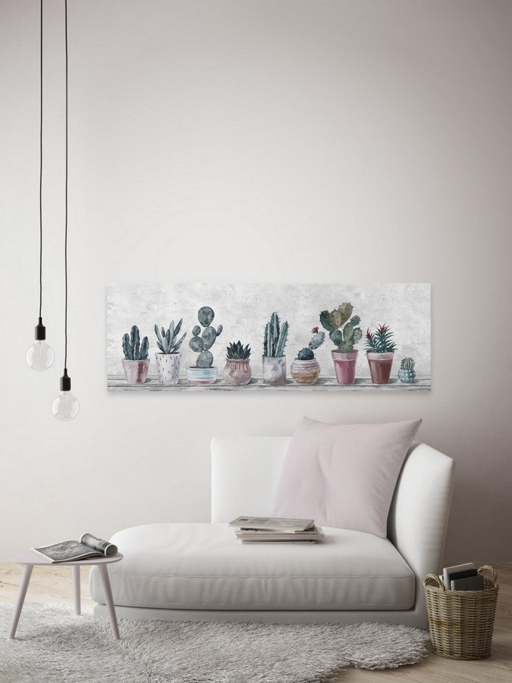 "Blooming Succulents" Painting Print on Wrapped Canvas