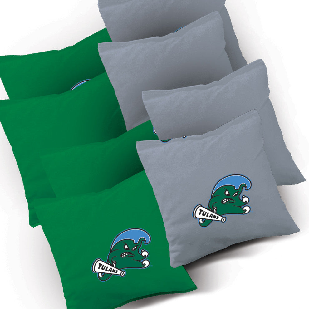 Tulane Green Wave Cornhole Bags Set of 8