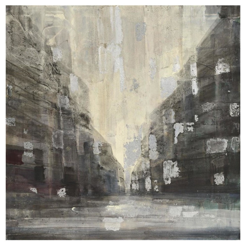 "Silver City" Digital Paper Print by Albena Hristova, 32"x32"