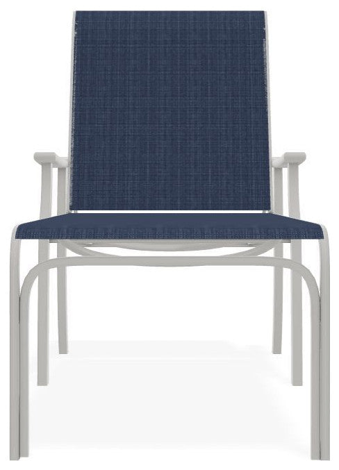 St. Catherine Sling 4-Position Outdoor Chaise Lounge, Mavi/Snow