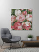 "Pink Tulip Zoom" Painting Print on Wrapped Canvas, 48"x48"