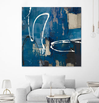 Indigo Retro - 84 x 84 by Lanie Loreth
