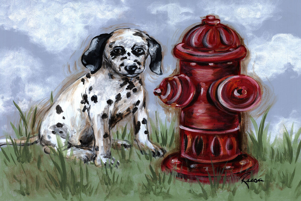 Marmont Hill, "Spot" by Reesa Qualia Painting Print on Wrapped Canvas, 60x40