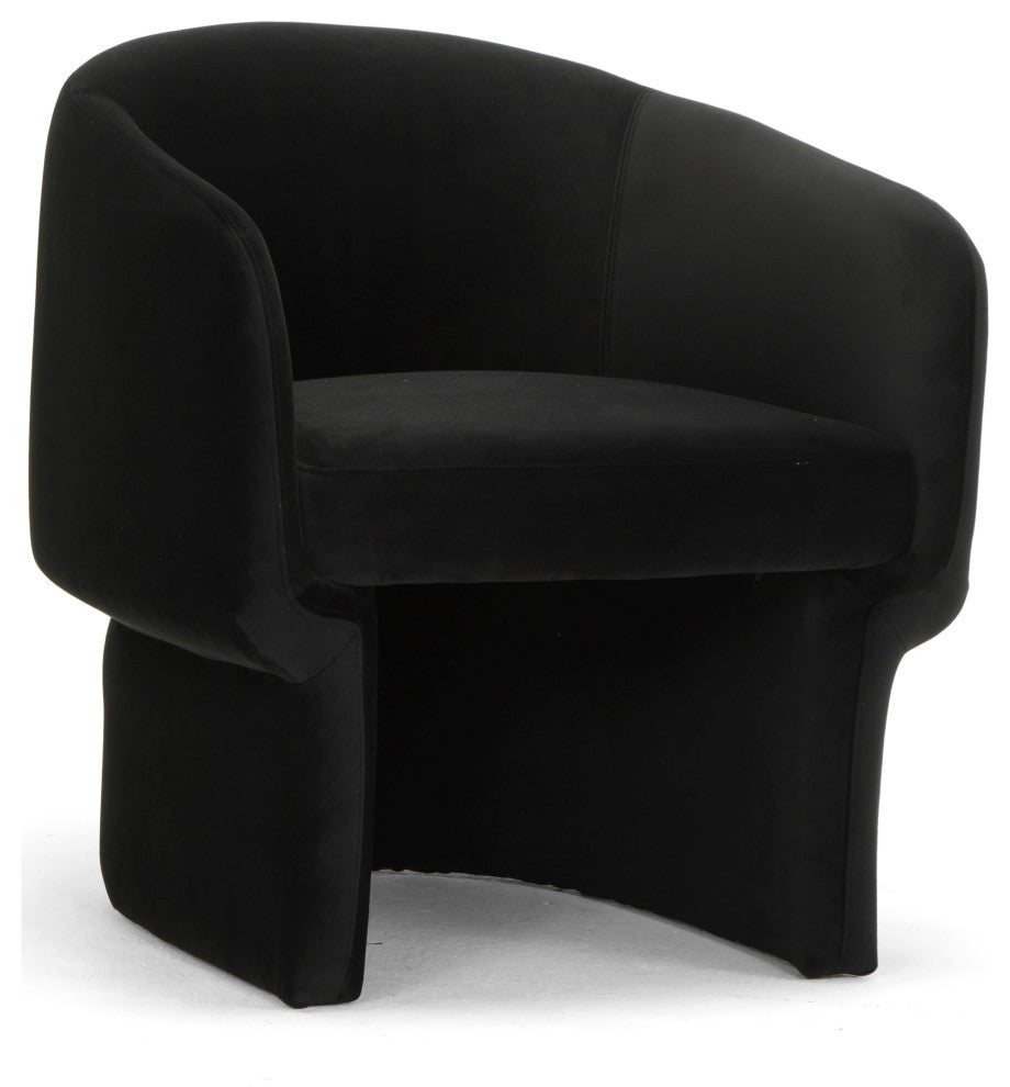 Metro Jessie Accent Chair, Black Upholstery
