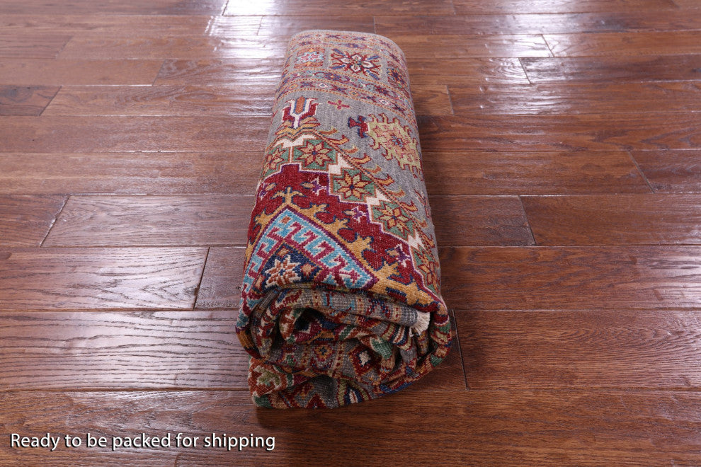 Super Kazak Handmade Wool Rug 5' 11" X 6' 10" Q10628