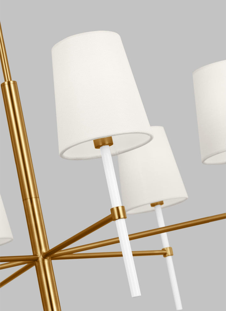 Monroe Medium Chandelier, Burnished Brass