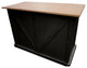 Farmhouse / Barn Style Kitchen Island, Antique Black