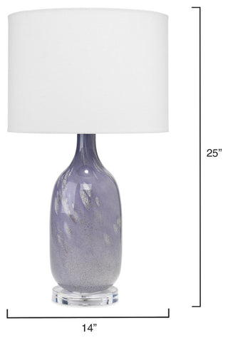 Maya Glass Table Lamp, Lavender