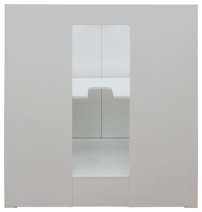 30" Single Vanity, Glacier Ash, White Engineered Stone Top, Oval Sink