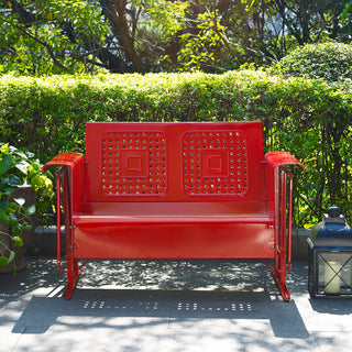 Bates Loveseat Glider, Red