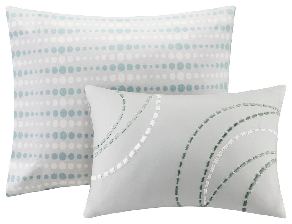 Madison Park Microfiber Printed 7-Piece Comforter Set, Queen