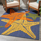 Nourison Aloha 6' x 9' Blue Multicolor Outdoor Area Rug