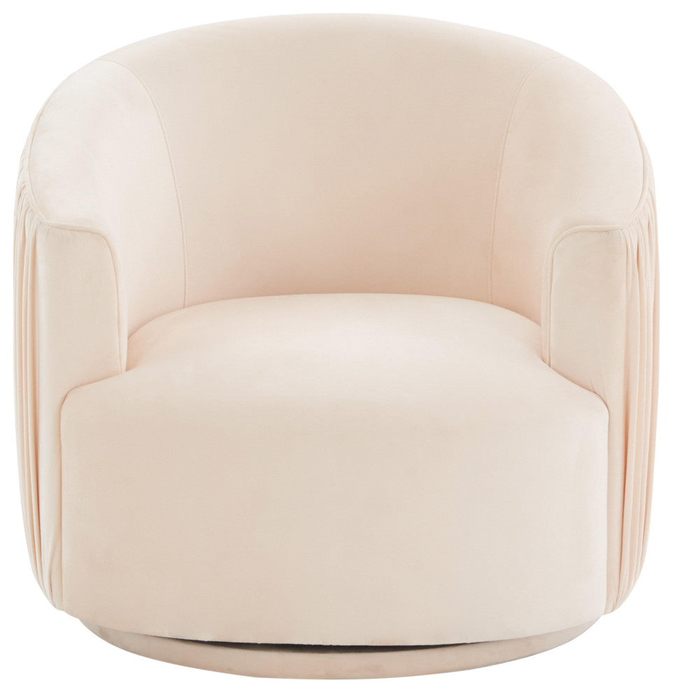 London Peche Pleated Swivel Chair