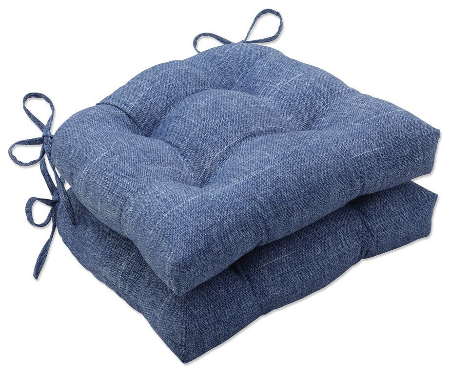 Tory Denim Chairpad, Set of 2