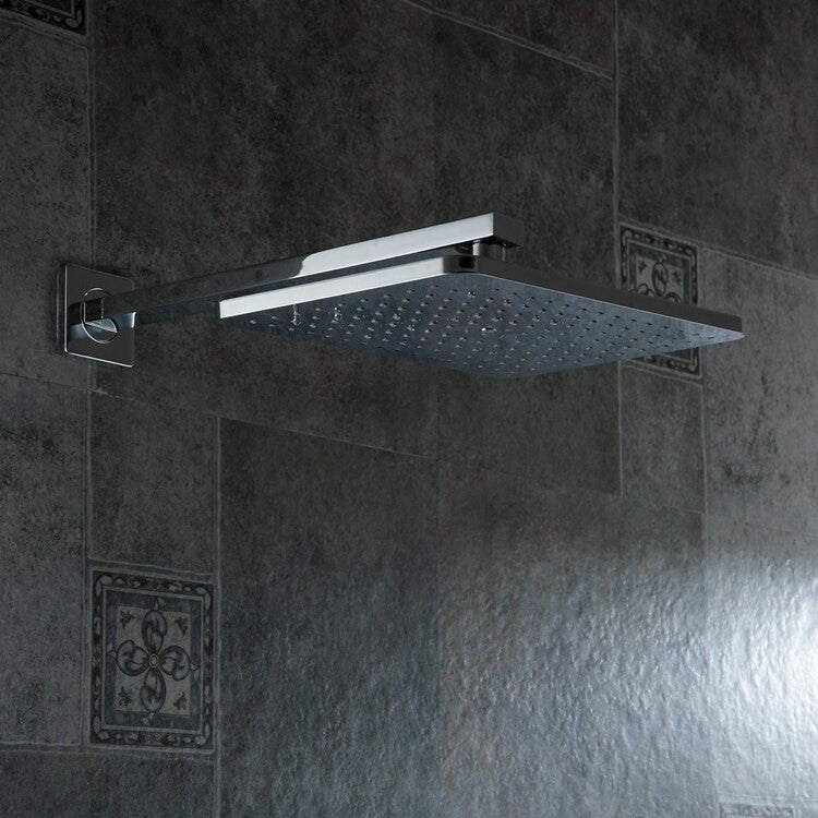 Rome Chrome Finish Rainfall Showerhead With Handheld Shower, 12"