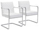 Quilt Dining Chair, Set of 2 White