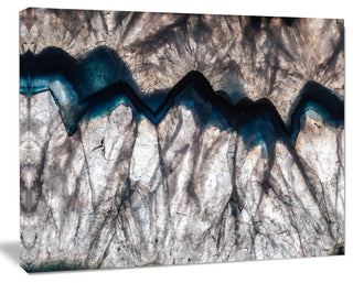 Backlit Mineral Macro, Abstract Canvas Wall Art Print, 40"x30"